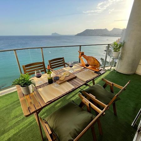 Primera linea vistas piscina y parking Calpe Exterior foto